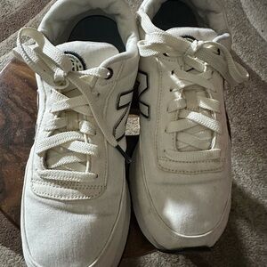 New Balance White Athletic Shoes